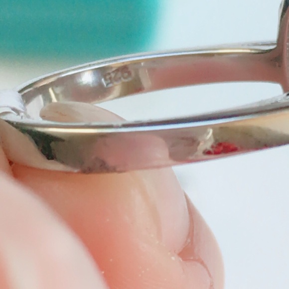 14k white gold diamond ring art deco halo emerald - Picture 6 of 8